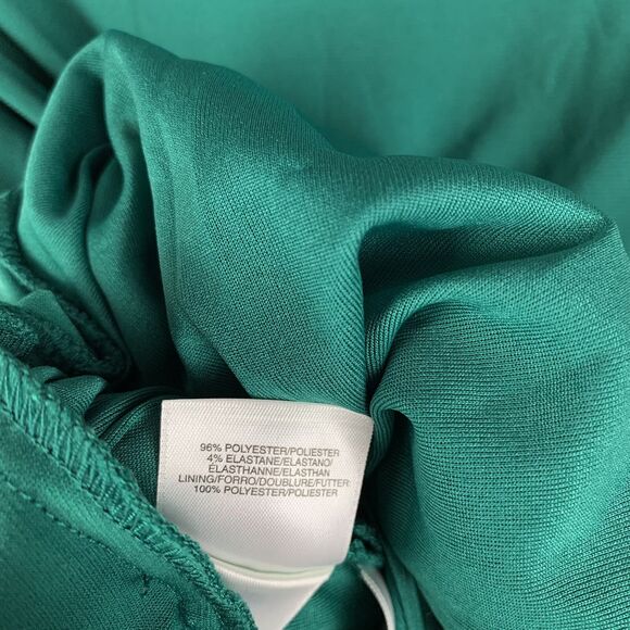 Kasper Dress Gown Long Draped Maxi Green Party 8 Stretch Wedding Romantic Greek - Picture 15 of 16